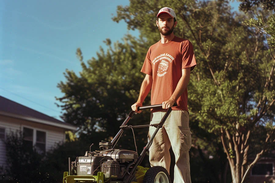 cordless battery lawn mower