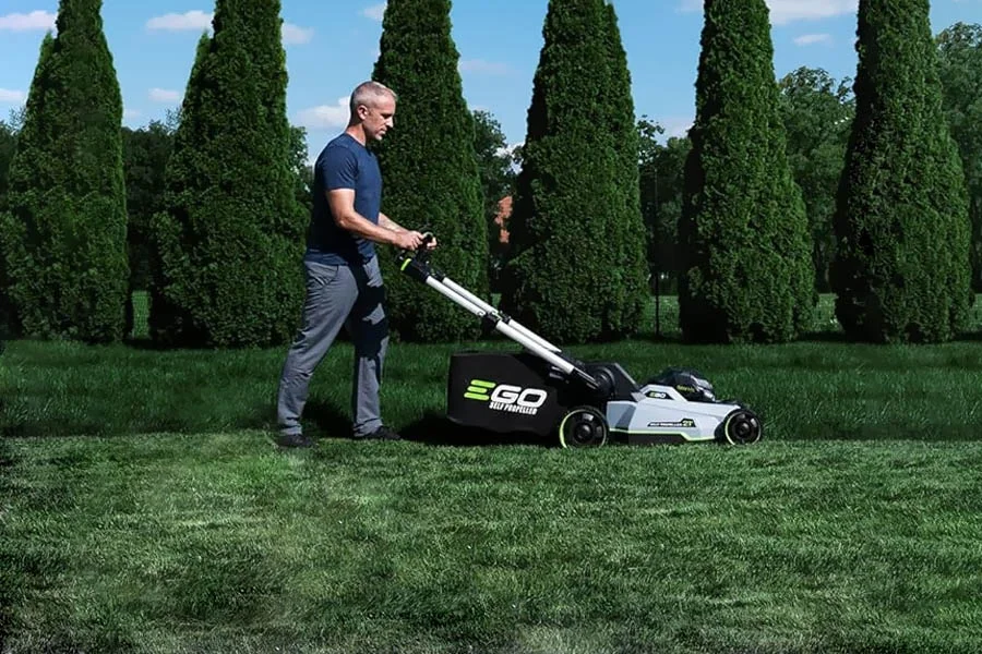 cordless battery lawn mower