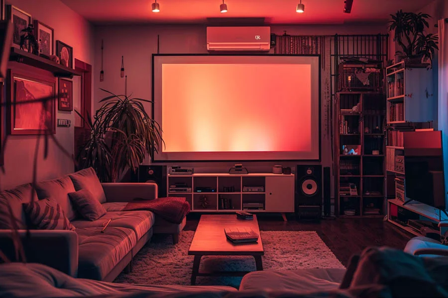 home theater system with projector